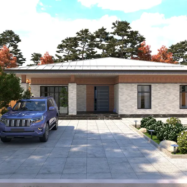 Одноэтажный жилой дом