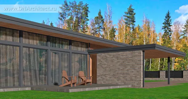 Проект одноэтажного дома L-161-D