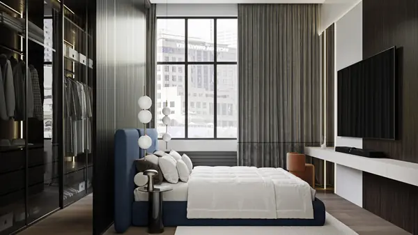 Спальня, частный дом