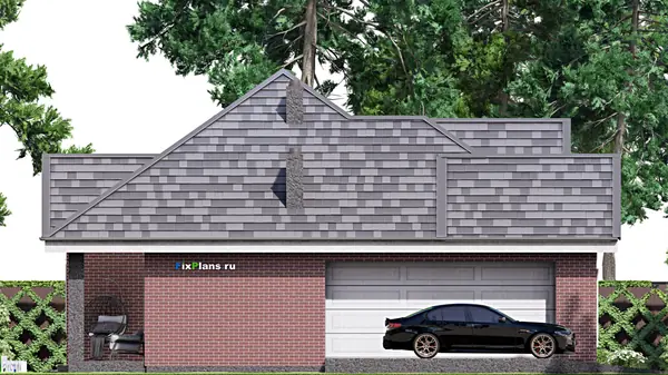 Проект одноэтажного дома 17х14м S176м2 F-16721