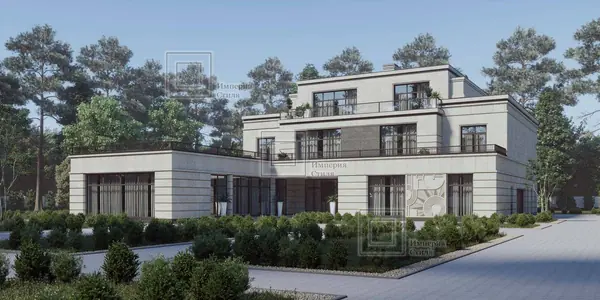 Проект дома с барельефом