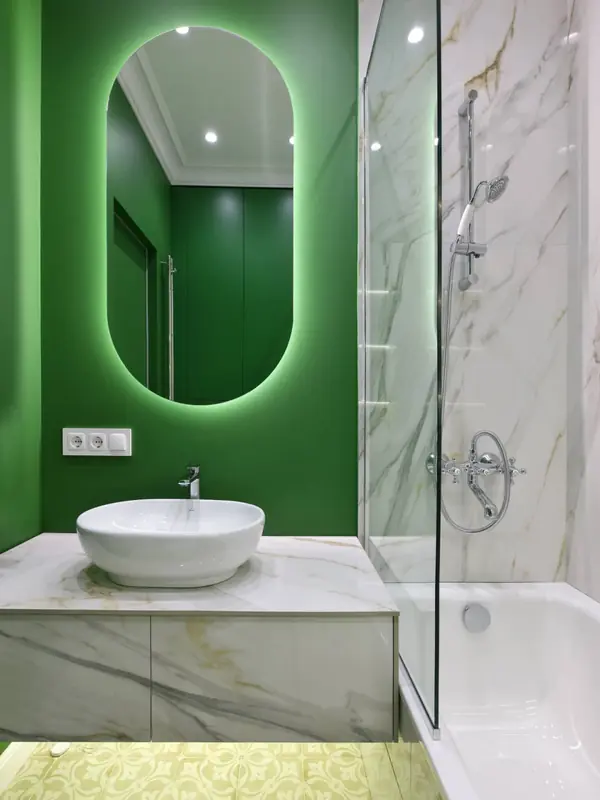 Дизайн и ремонт квартиры в Пречистенском переулке — Зелёный лейтмотив