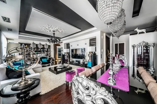 Съёмка интерьера квартиры в стиле фьюжн.