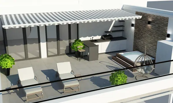 Терасса 21 этажа В ЖК Акай сити