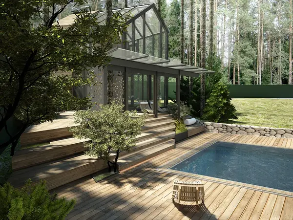 Терраса в загородной резиденции