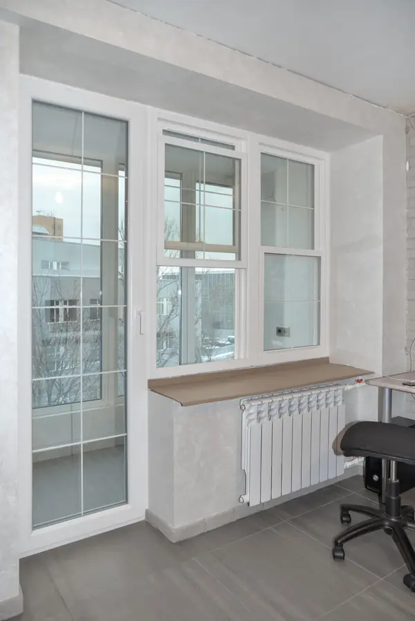 Остекление квартиры английскими окнами ПВХ