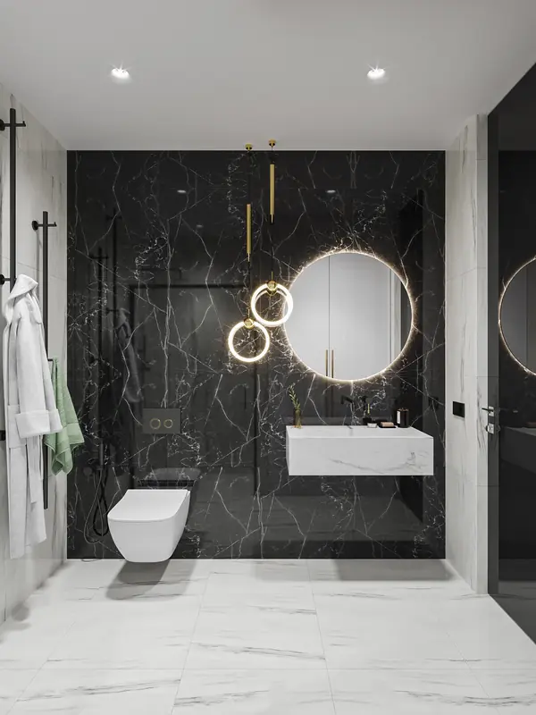 Яркий неоклассический интерьер