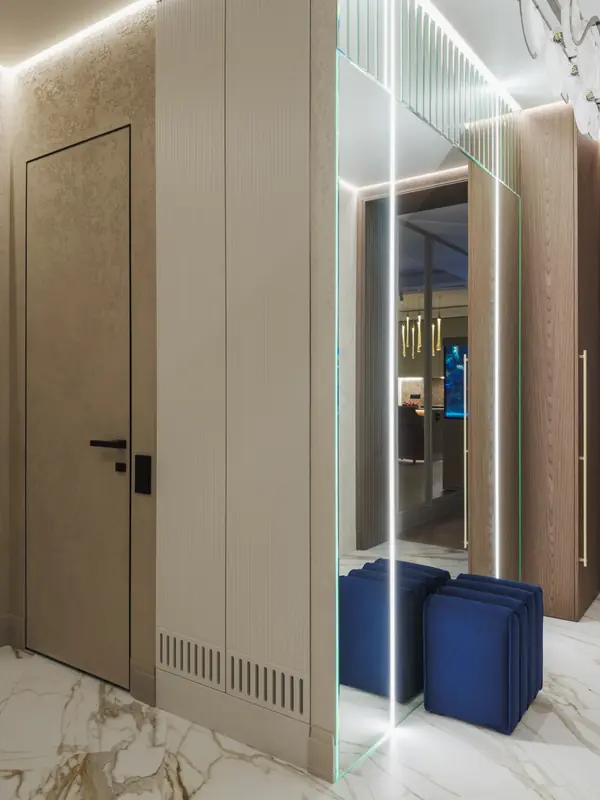 Реализация современной четырехкомнатной квартиры площадью 170 м²