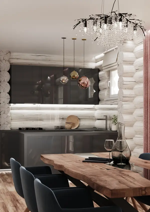 Бревенчатый дом в Подмосковье