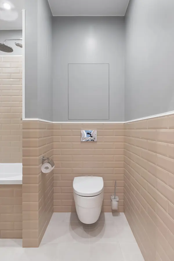 Ванная комната в стиле современная классика в ЖК "Time" у Московского