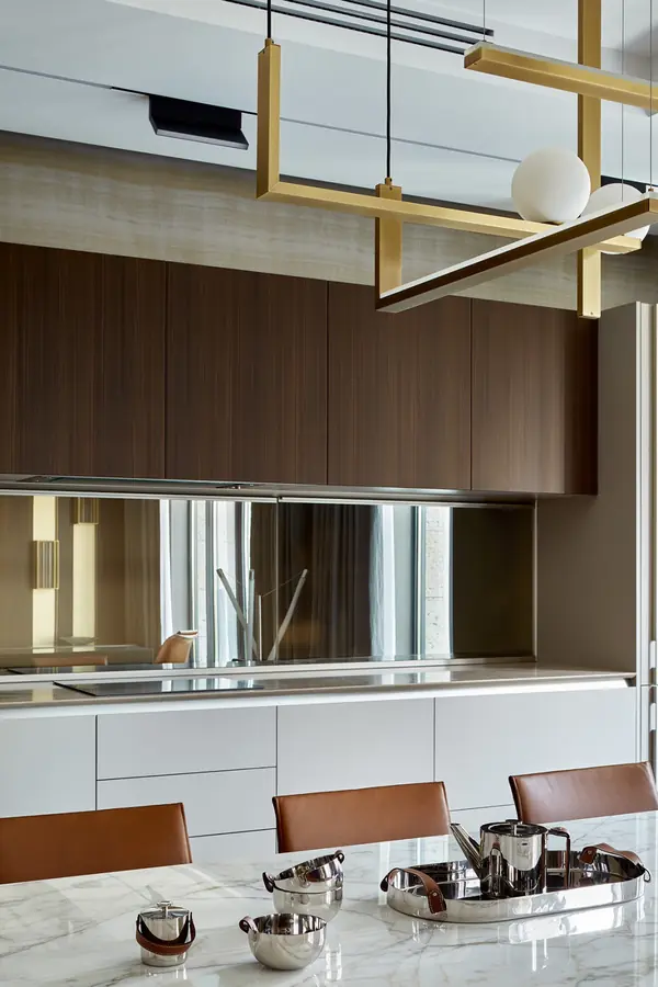 Люкс интерьер кухни в Квартире 120 кв. м. в Современном стиле