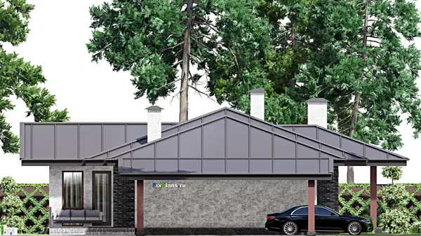 Проект одноэтажного дома 15х23м S255м2 F-15182