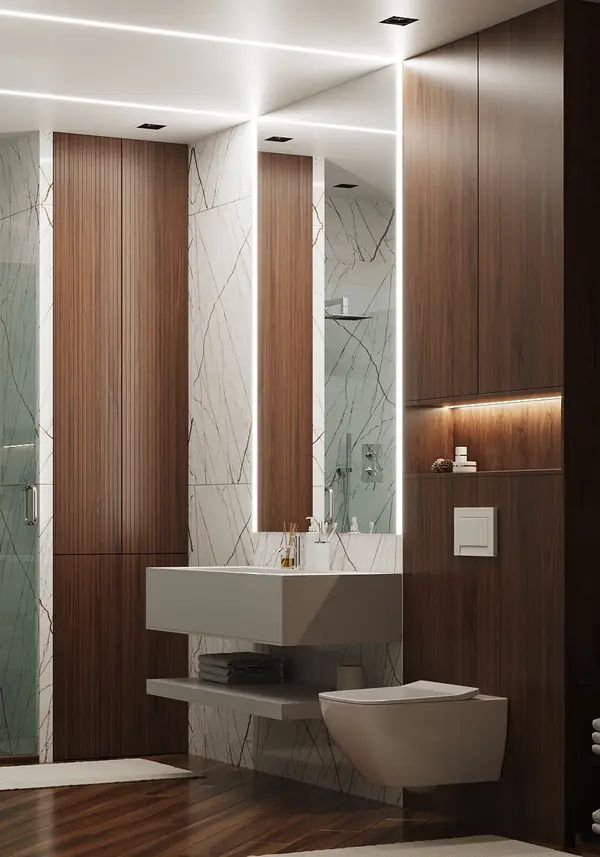 Ванная комната в ЖК Лесопарковый