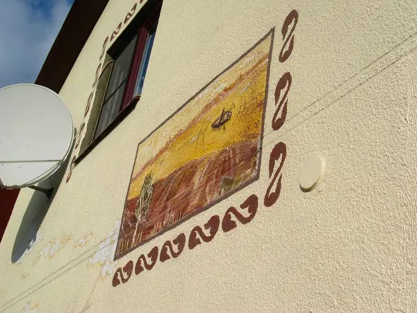 Проект росписи фасада с казачьей тематикой