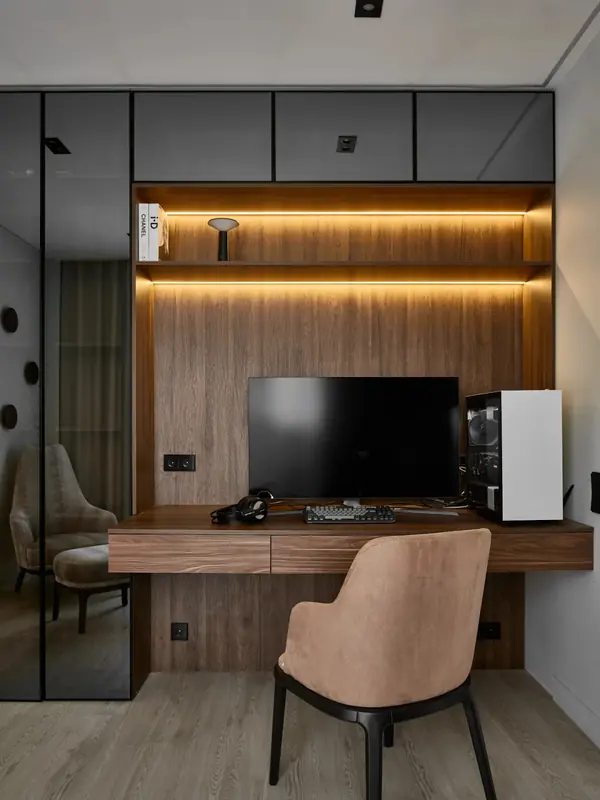 Дизайн проект квартиры 60м2. Кабинет