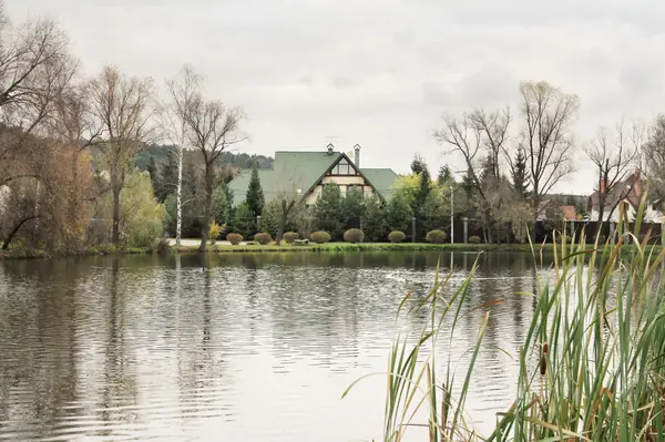 House on pond