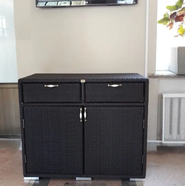 Комод из искусственного ротанга