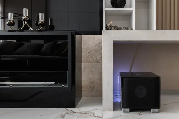 Домашний кинотеатр в гостиной