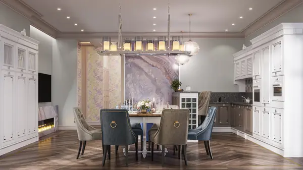 Дизайн проект квартиры "Элегантная роскошь"