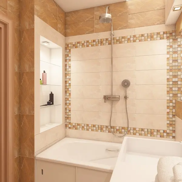 ВАННАЯ В ТЕПЛЫХ ТОНАХ