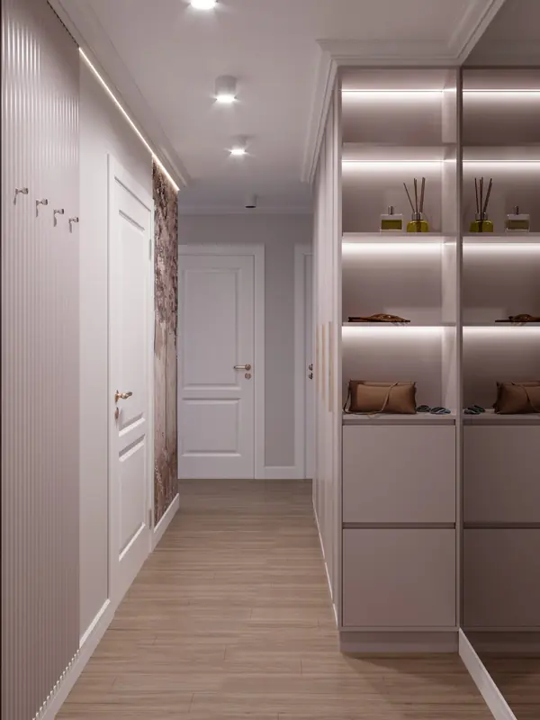 Дизайн проект квартиры "Пудра"