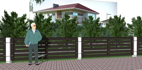 Проект межевого ограждения LaBeton для поселка Гудвил, Ковров