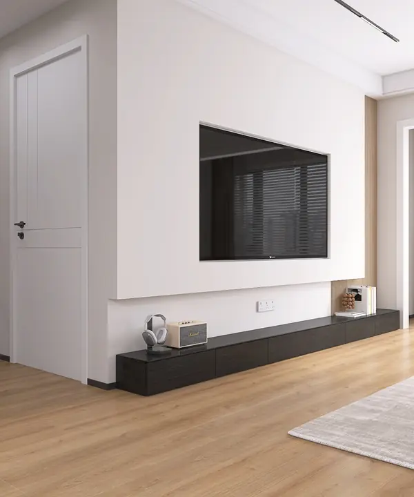 Современная кухня-гостиная 58 м²