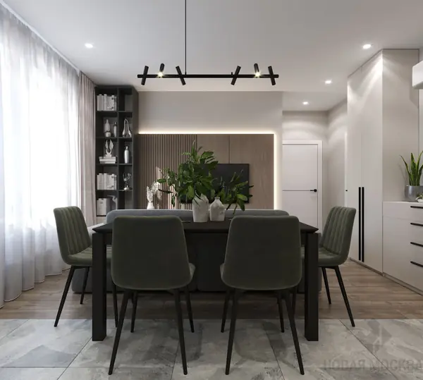 Дизайн двухкомнатной квартиры по адресу: Очаковское шоссе, 9А