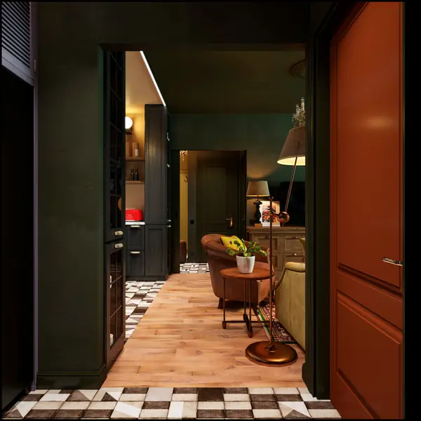 Дизайн квартиры 60 м2 в новостройке от ПИК 2 вариант