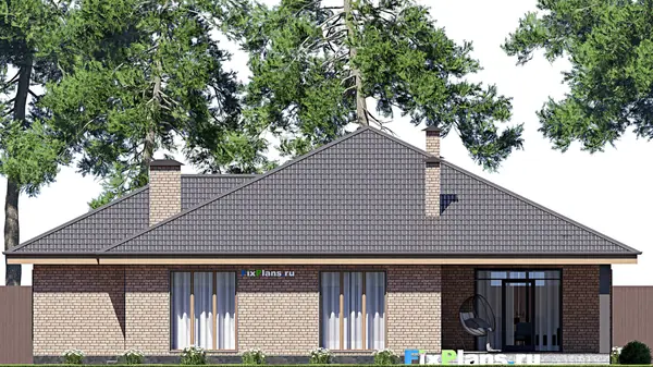 Проект одноэтажного дома 17х19м S204м2 F-17738