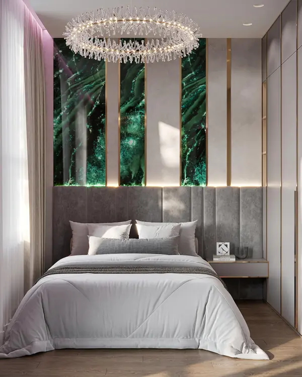 Роскошный дизайн квартиры в стиле современная классика в ЖК "Квартал Лахта парк"