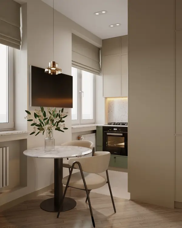 Современный дизайн-проект в пастельных тонах