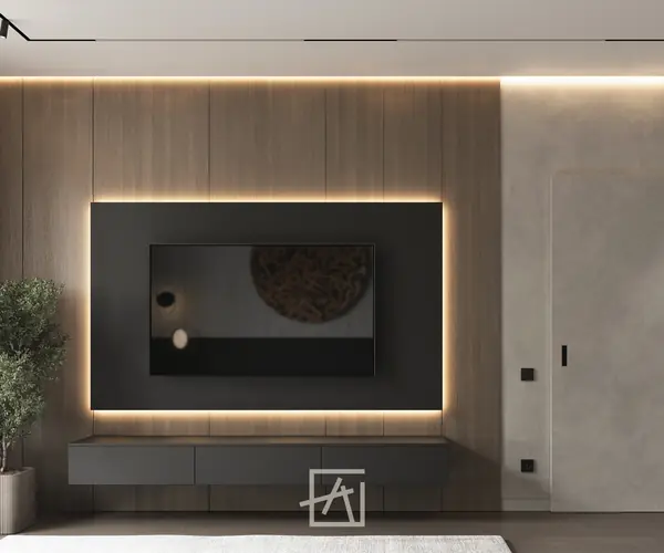 Спальня в стиле лофт 20 м²