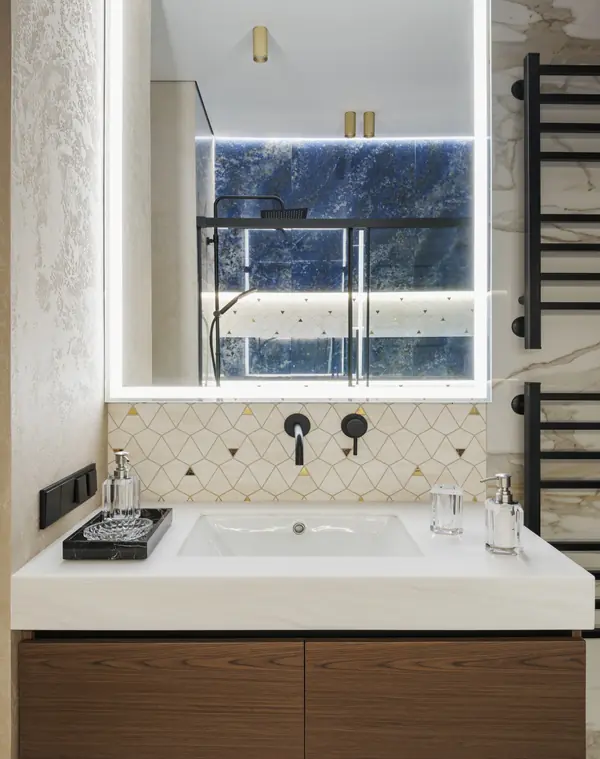 Реализация современной четырехкомнатной квартиры площадью 170 м²