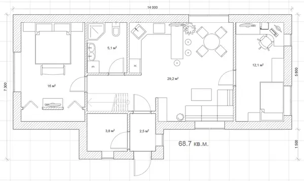 Home in the Woods, project home 68 s/m