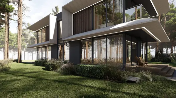 Hi-tech modern house 198+19+54