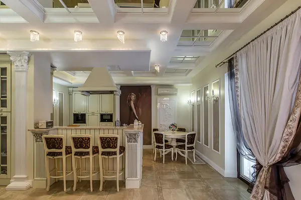 Ремонт кухни в классическом стиле. Фото 2018