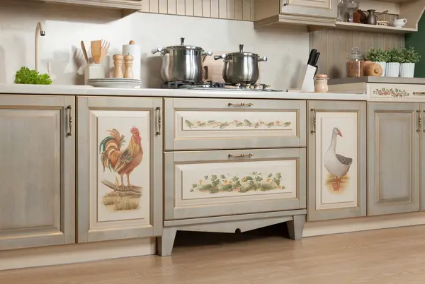 Кухонный гарнитур "Шато" с росписью "Прованс"
