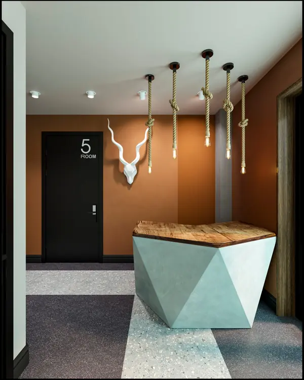 Дизайн апарт комплекса/гостиницы в стиле шале