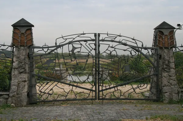 House in front of national park