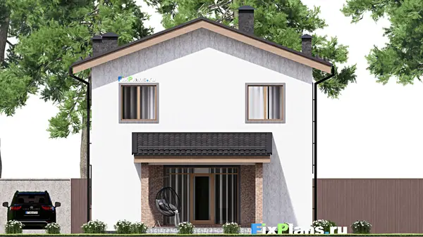 Проект двухэтажного дома 9х14 м S141м2 F-17036