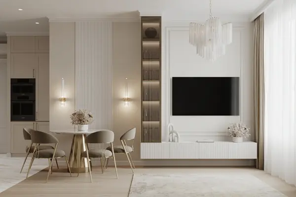 Дизайн и ремонт квартиры в ЖК Сердце Столицы - Поэзия неоклассики