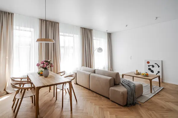 Светлая квартира в скандинавском стиле