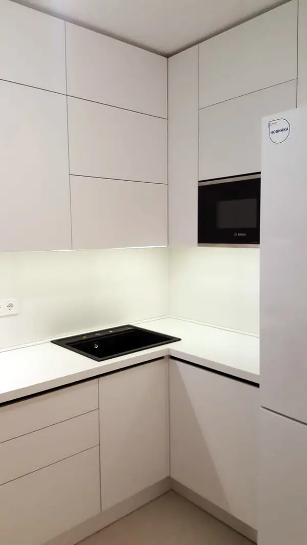 Угловая кухня "PROFILO bianco"