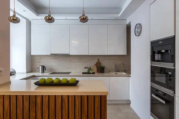 Природный дизайн - квартира в современном стиле в ЖК Мичуринский