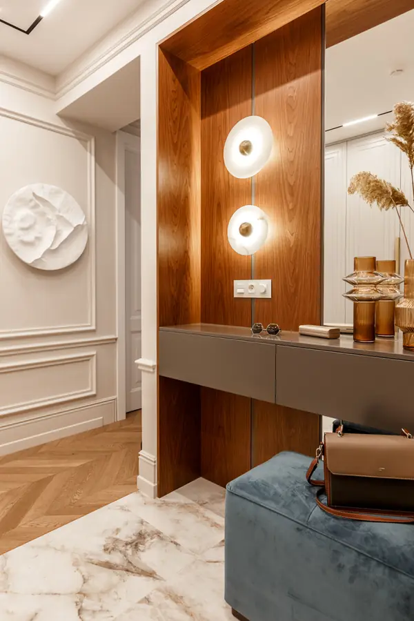 Реализованный дизайн проект квартиры в ЖК "Горный"