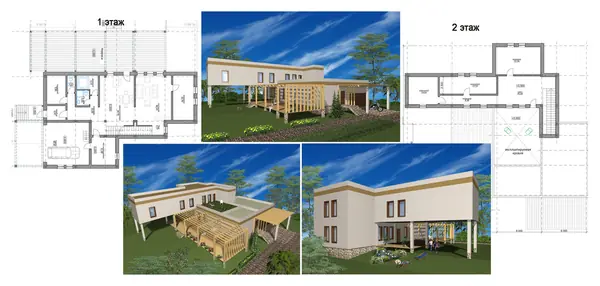 Серия проектов жилых домов от 300 кв.м.