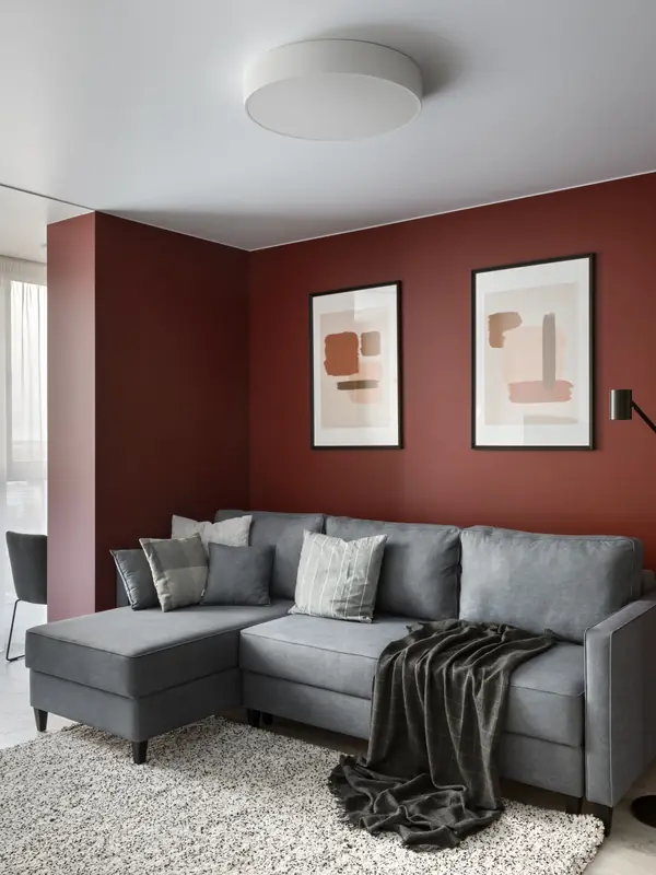 Цветовой минимализм в арендной квартире .