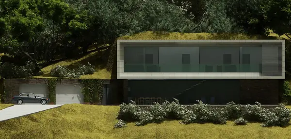 Дом на склоне