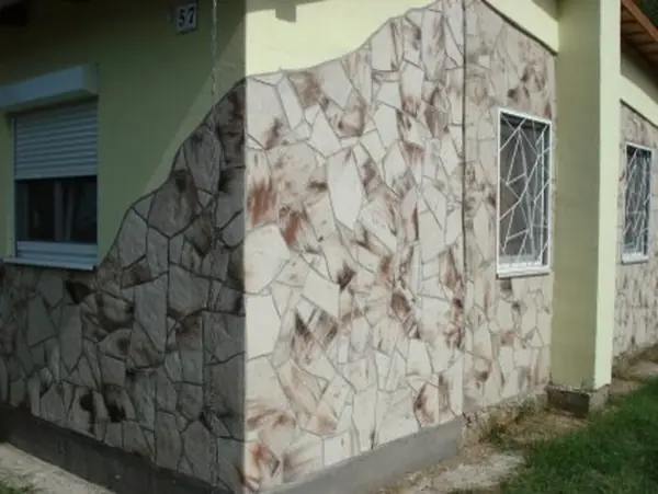 Фасад с гибким камнем